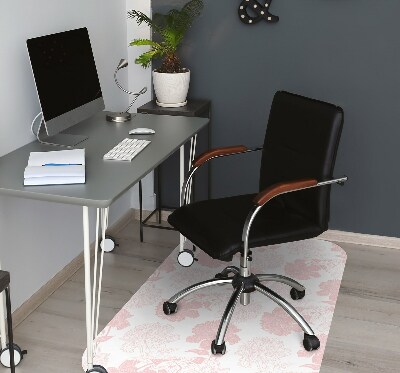 Tapis bureau Fleurs roses