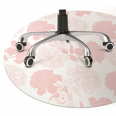 Tapis bureau Fleurs roses