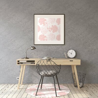 Tapis bureau Fleurs roses