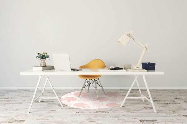 Tapis bureau Fleurs roses