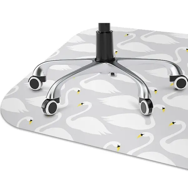 Tapis pour chaise de bureau Cygnes blanches