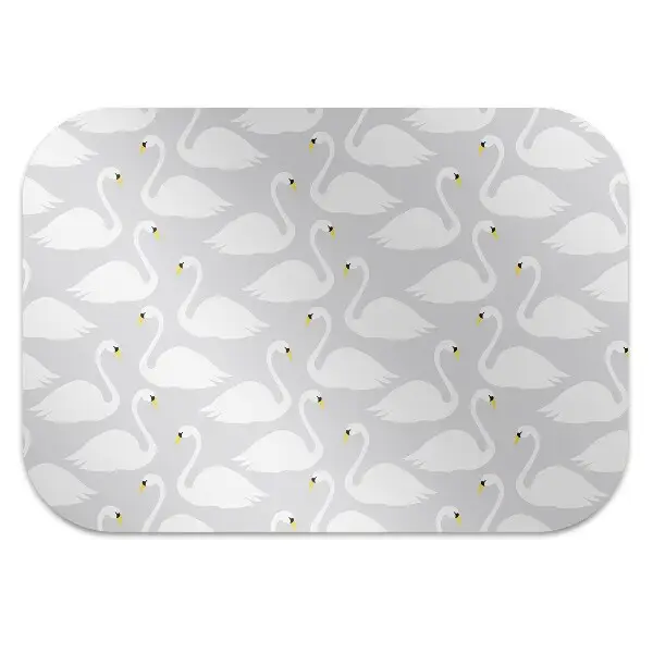 Tapis pour chaise de bureau Cygnes blanches