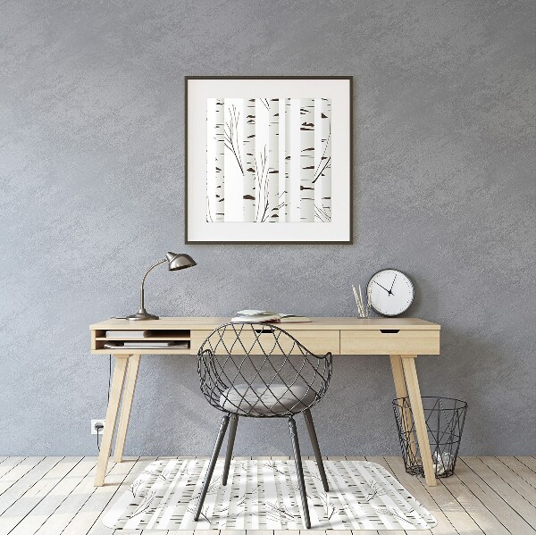 Tapis de chaise de bureau Bouleau