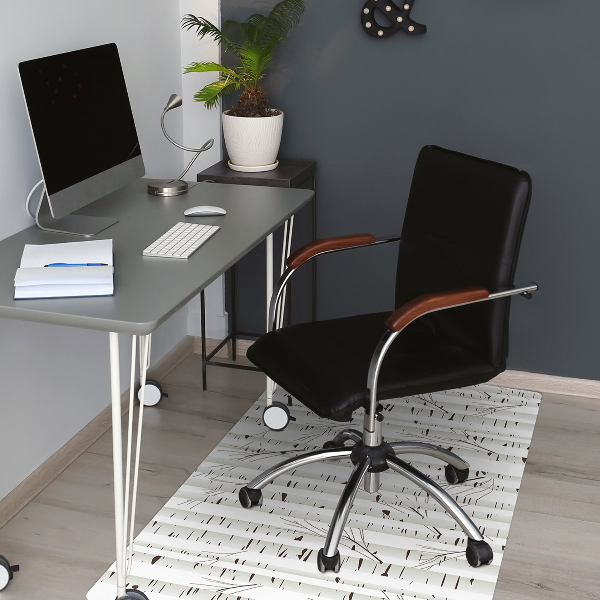 Tapis de chaise de bureau Bouleau