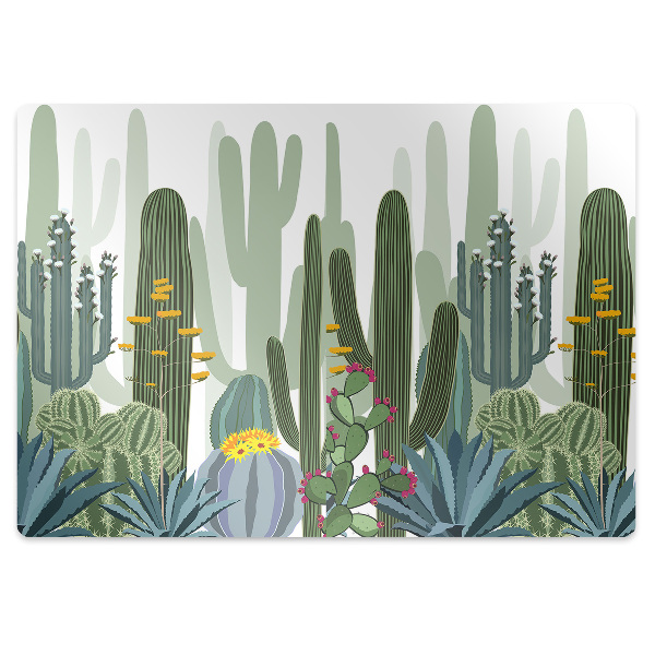 Tapis protège sol Cacti fleurissant