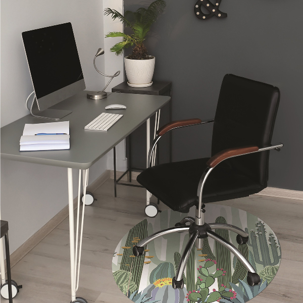 Tapis protège sol Cacti fleurissant