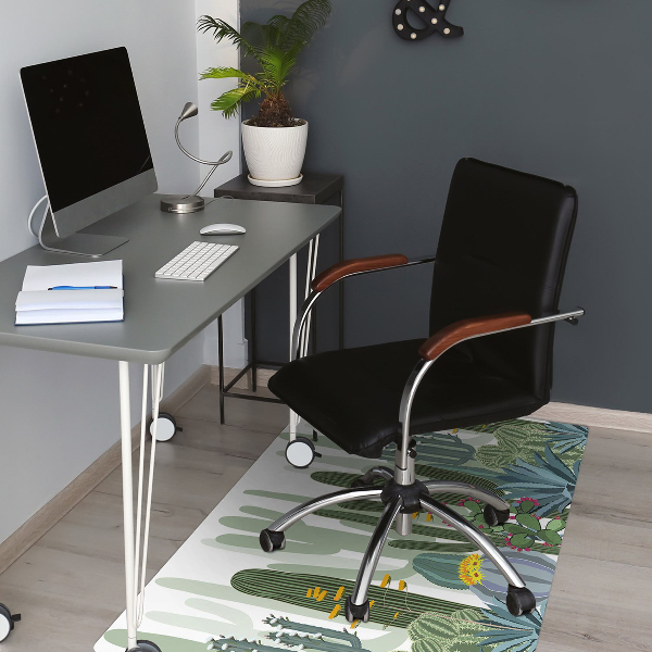Tapis protège sol Cacti fleurissant