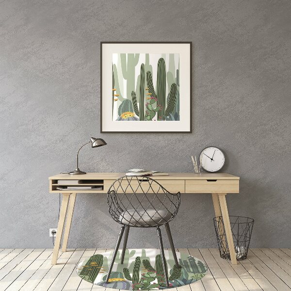 Tapis protège sol Cacti fleurissant
