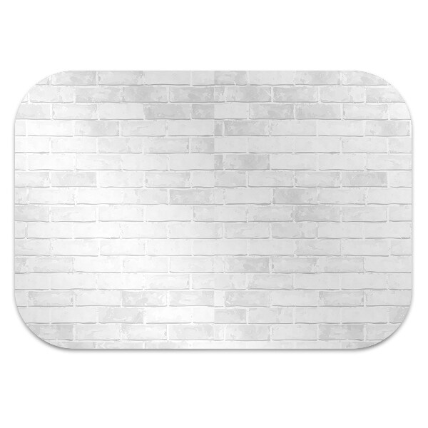 Tapis bureau Brique blanche
