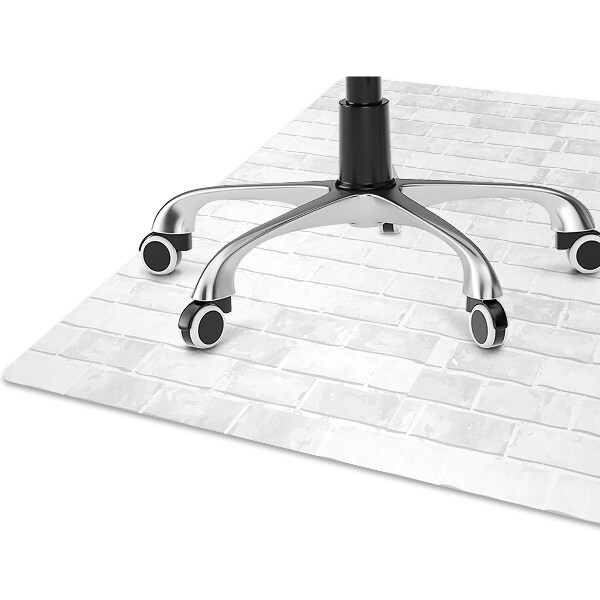 Tapis bureau Brique blanche