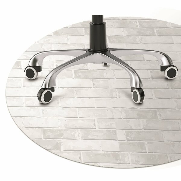 Tapis bureau Brique blanche