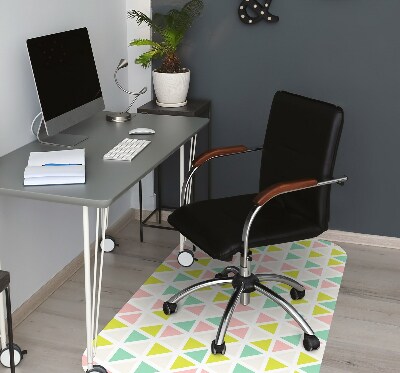 Tapis fauteuil bureau do biura Triangles colorés