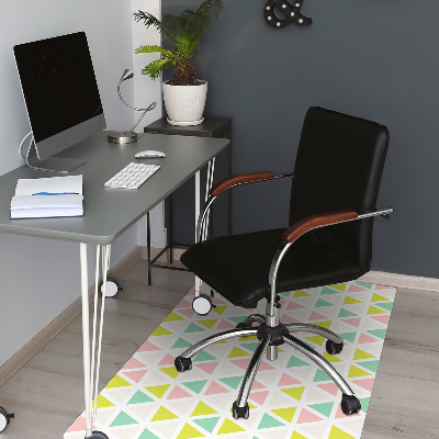 Tapis fauteuil bureau do biura Triangles colorés