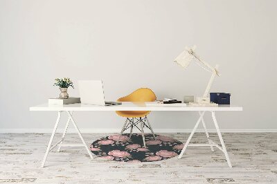 Tapis bureau Fleurs roses