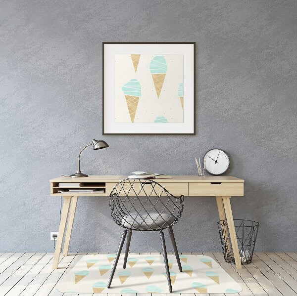 Tapis bureau Motif de glace