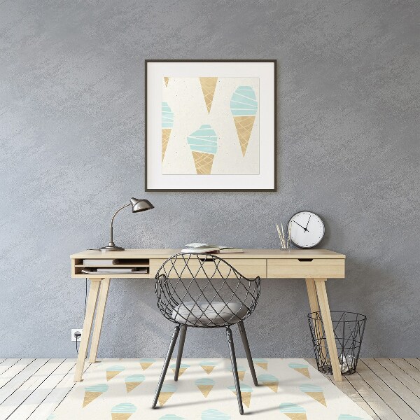 Tapis bureau Motif de glace