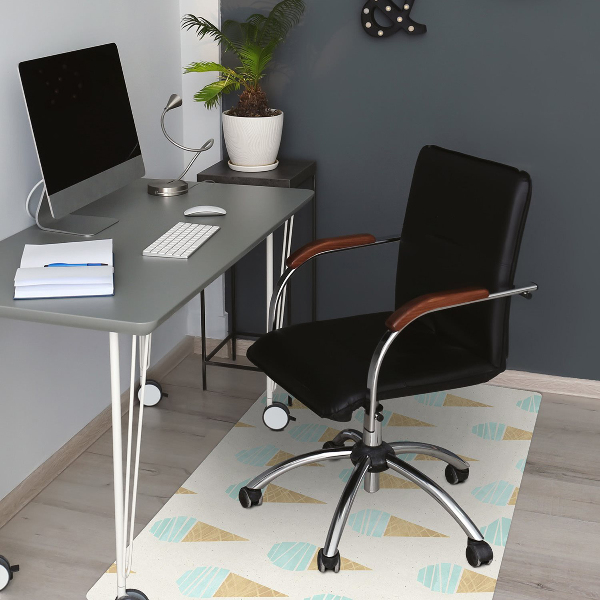 Tapis bureau Motif de glace