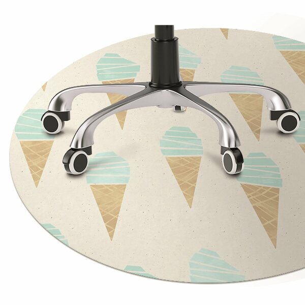 Tapis bureau Motif de glace