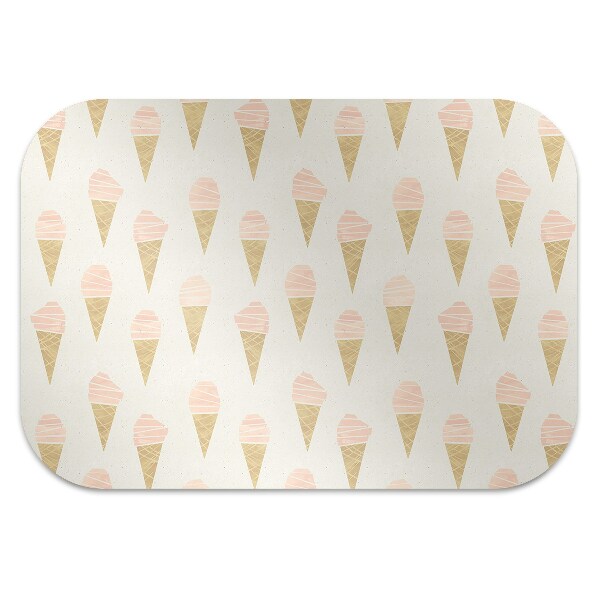 Tapis bureau Glace rose