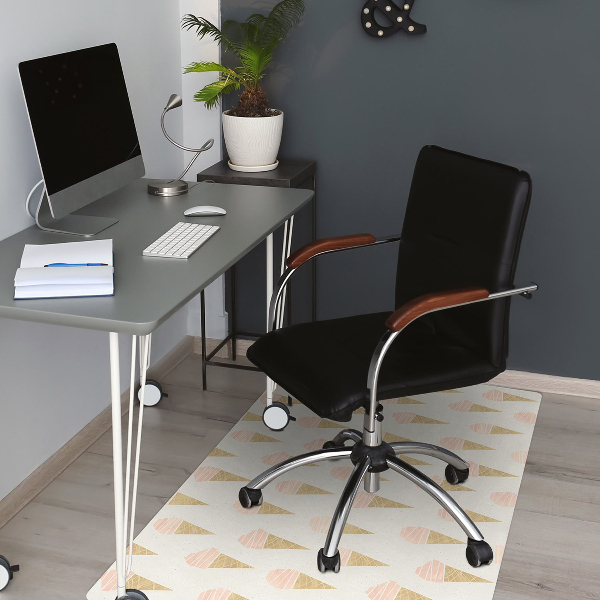 Tapis bureau Glace rose