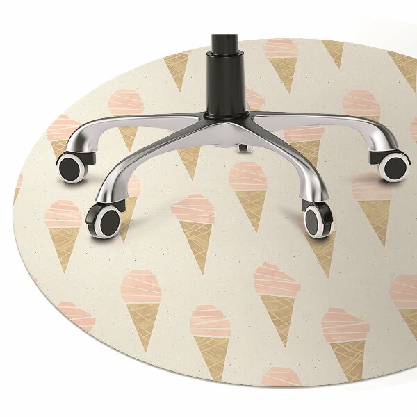 Tapis bureau Glace rose