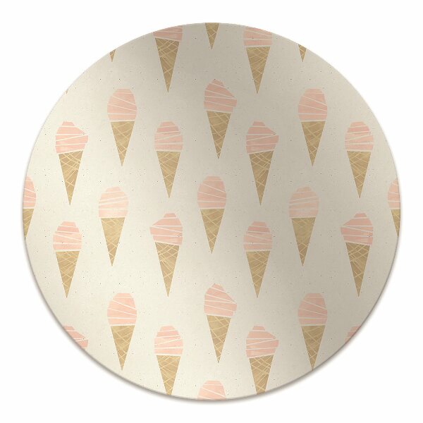 Tapis bureau Glace rose