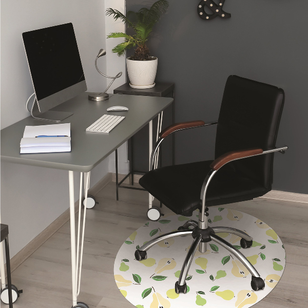 Tapis bureau Poire jaune