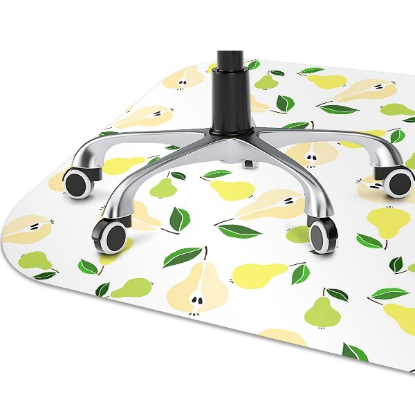 Tapis bureau Poire jaune