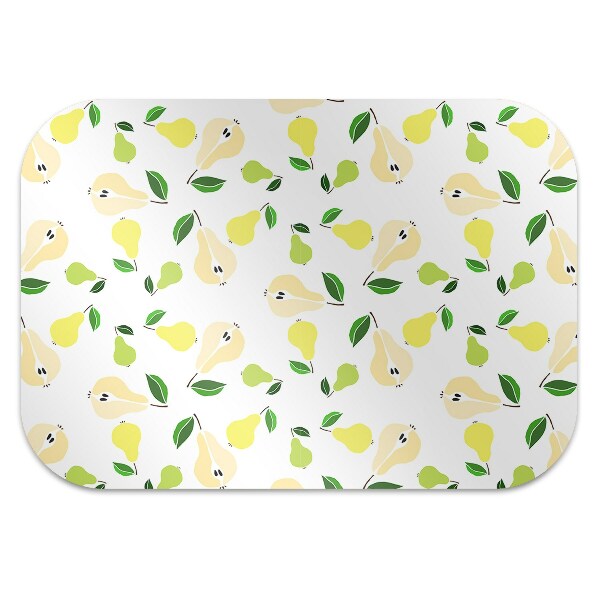 Tapis bureau Poire jaune