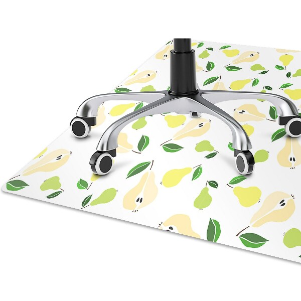 Tapis bureau Poire jaune