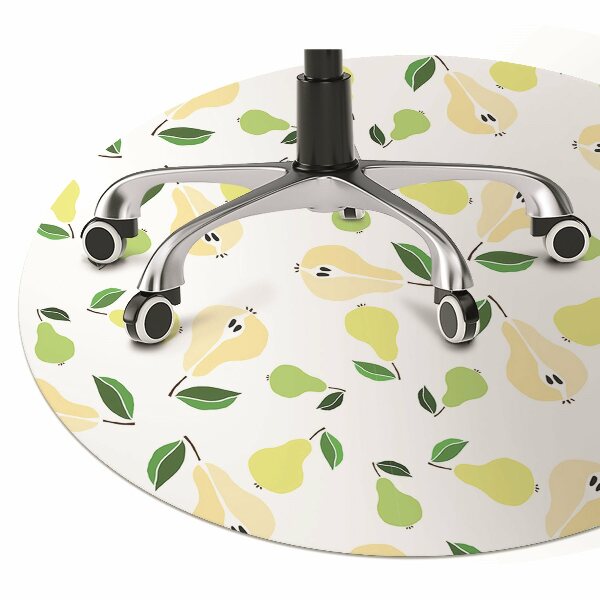 Tapis bureau Poire jaune