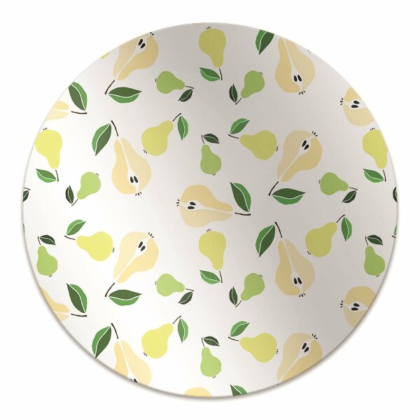 Tapis bureau Poire jaune