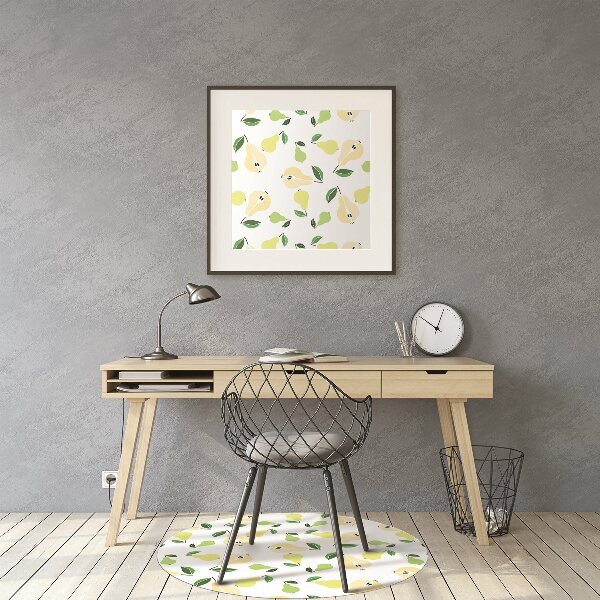 Tapis bureau Poire jaune