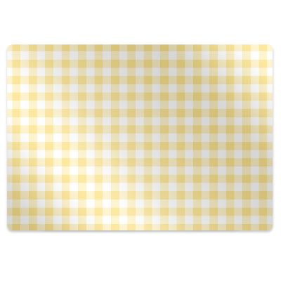 Tapis bureau Treillis jaune