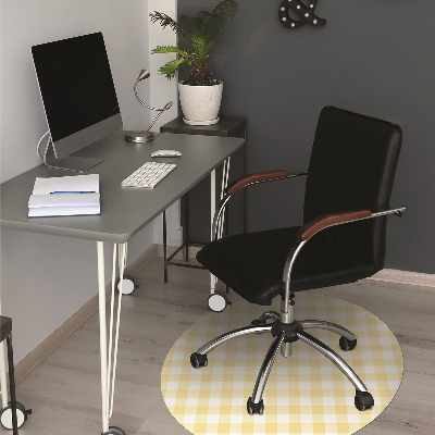 Tapis bureau Treillis jaune