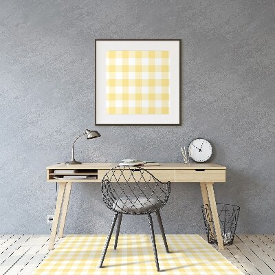 Tapis bureau Treillis jaune