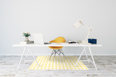 Tapis bureau Treillis jaune