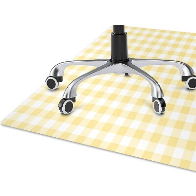 Tapis bureau Treillis jaune