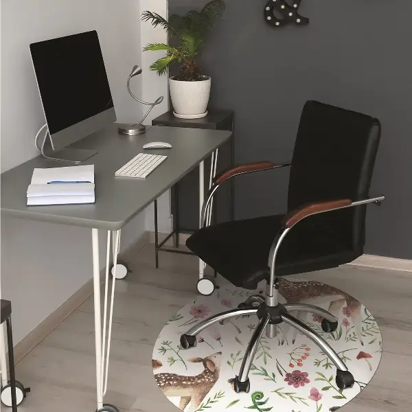 Tapis de chaise de bureau Biche