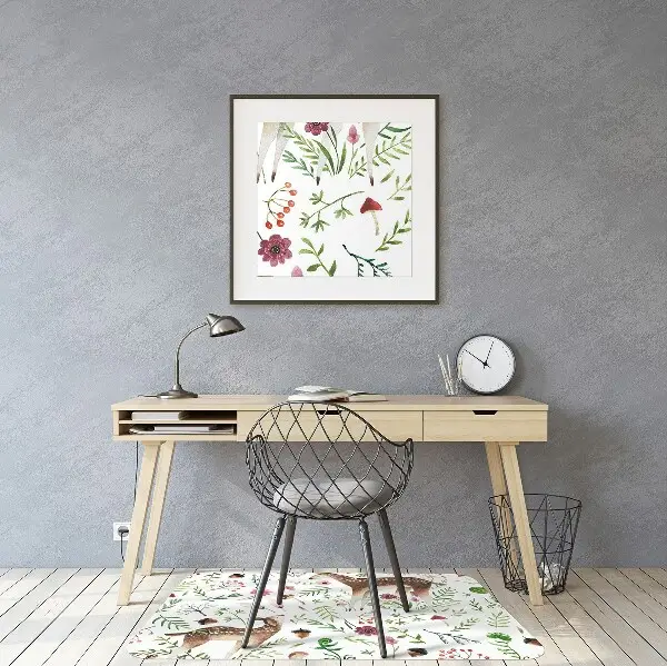 Tapis de chaise de bureau Biche