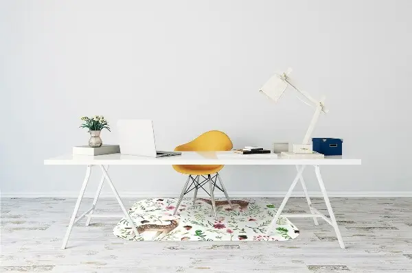 Tapis de chaise de bureau Biche