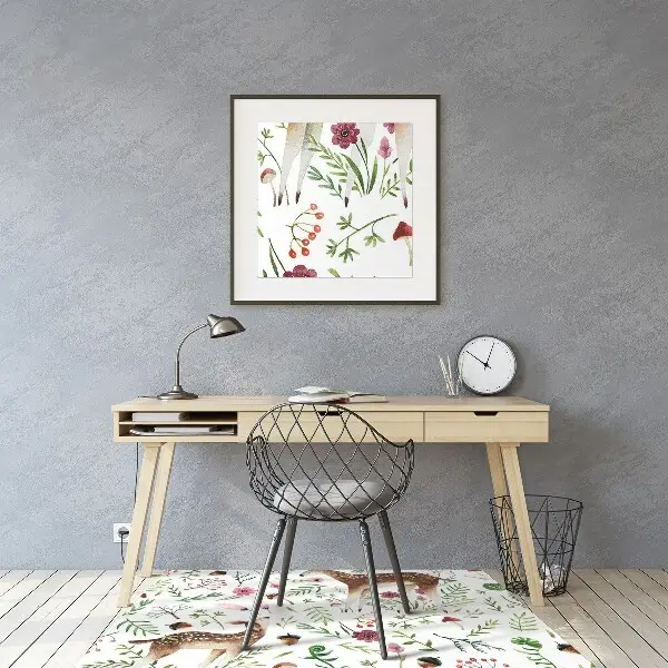 Tapis de chaise de bureau Biche