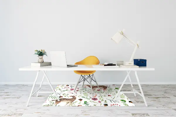 Tapis de chaise de bureau Biche