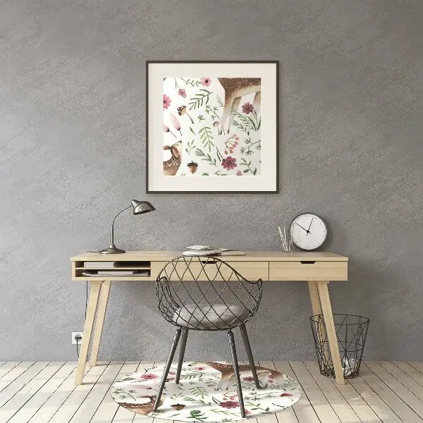 Tapis de chaise de bureau Biche