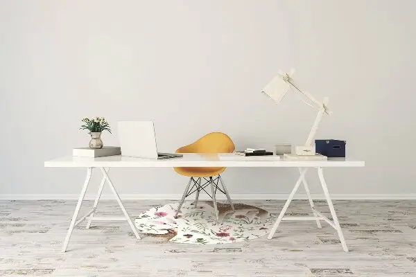 Tapis de chaise de bureau Biche