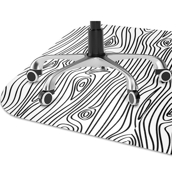 Tapis de chaise de bureau Imitation de bois