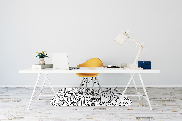 Tapis de chaise de bureau Imitation de bois