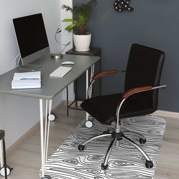 Tapis de chaise de bureau Imitation de bois