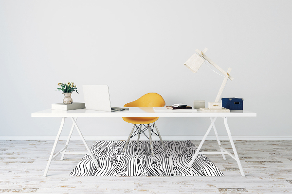 Tapis de chaise de bureau Imitation de bois