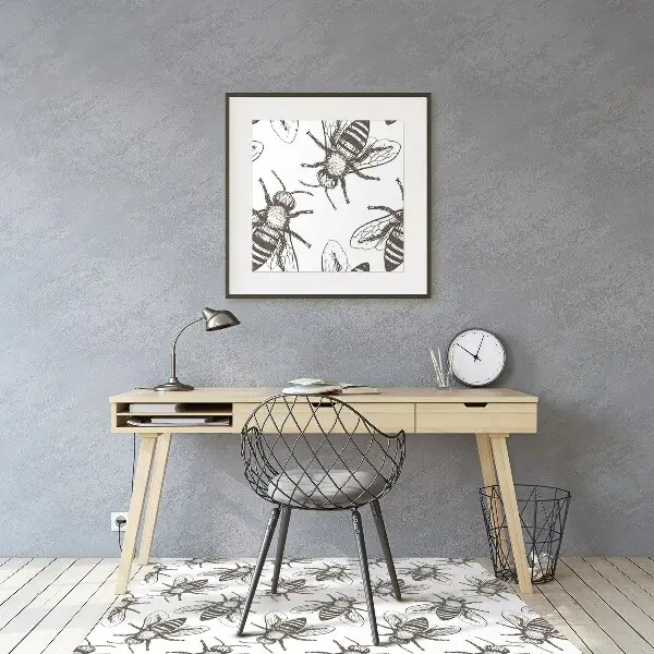 Tapis bureau Modèle d'abeille
